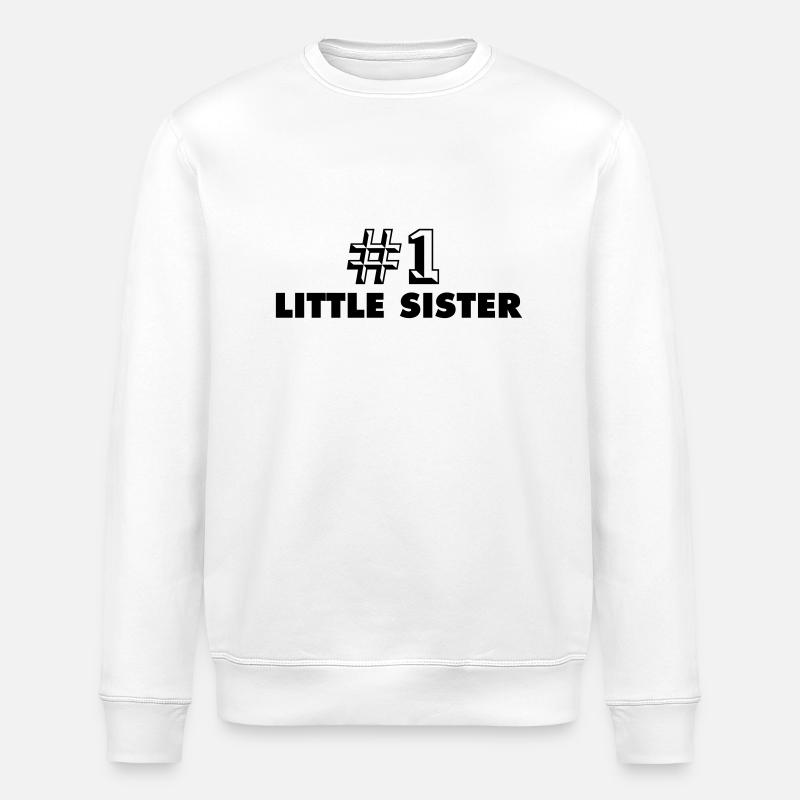 number one little sister - Sweat bio ROLLER Stanley/Stella Unisexe - blanc