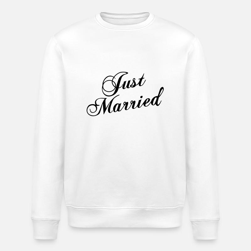 Just Married_V8 - Sweat bio ROLLER Stanley/Stella Unisexe - blanc