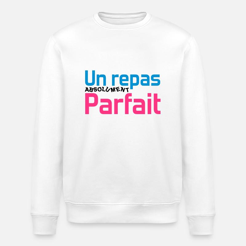 Un repas absolument parfait - Sweat bio ROLLER Stanley/Stella Unisexe - blanc