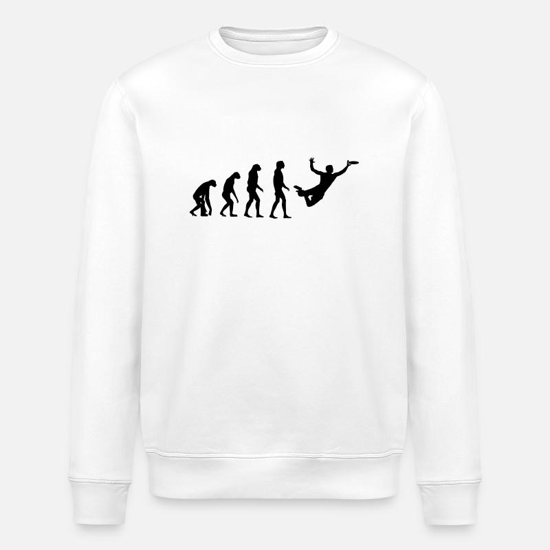Ultimate Frisbee Evolution - Stanley/Stella Unisex Bio-Sweatshirt ROLLER - Weiß