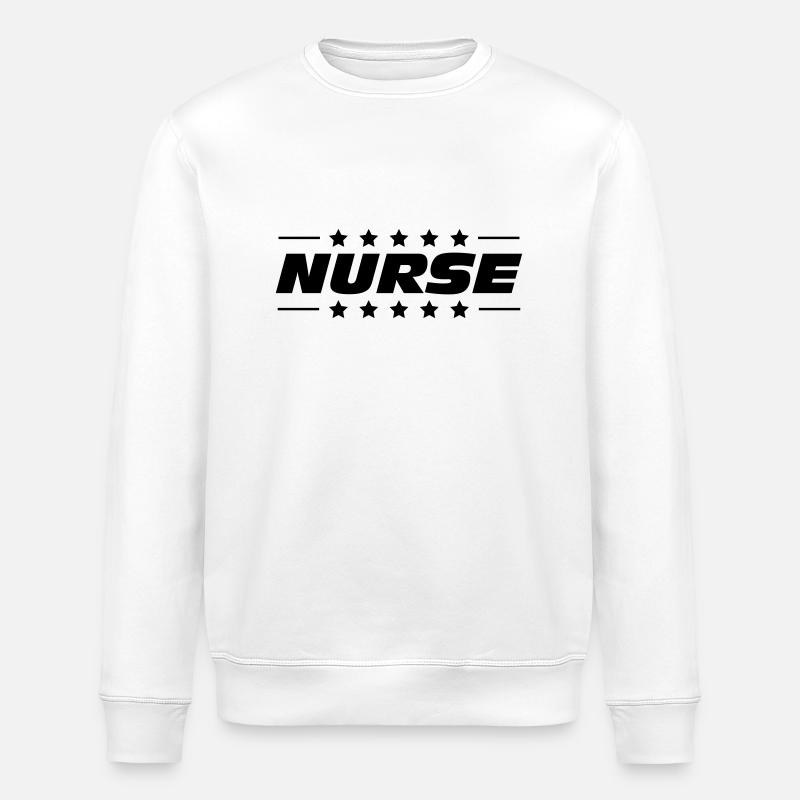 Nurse - Stanley/Stella ROLLER Unisex Organic Sweatshirt - white