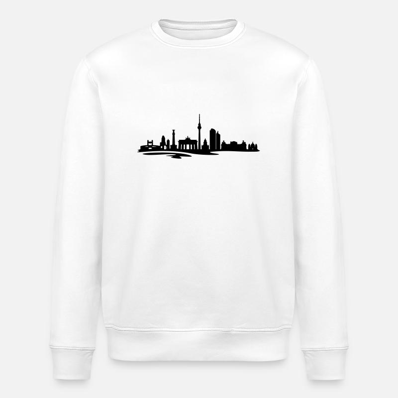 Skyline - Berlin - Stanley/Stella Unisex Bio-Sweatshirt ROLLER - Weiß