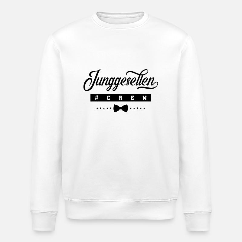 junggesellen crew - Stanley/Stella Unisex Bio-Sweatshirt ROLLER - Weiß