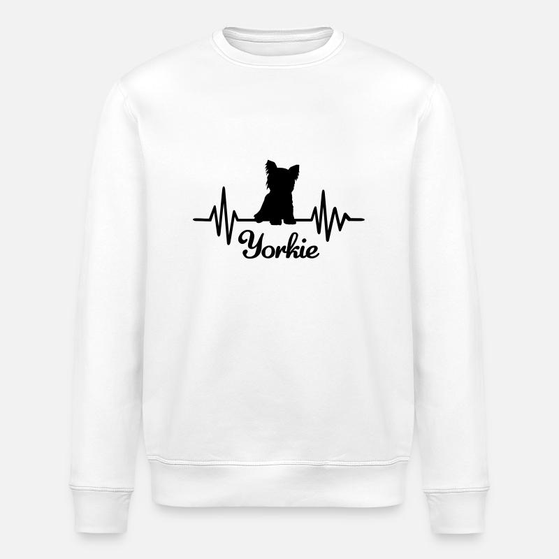 Yorkshire Terrier - Sweat bio ROLLER Stanley/Stella Unisexe - blanc