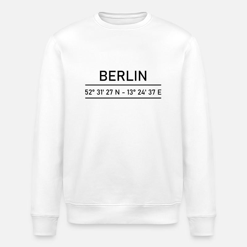 Berlin - Stanley/Stella Unisex Bio-Sweatshirt ROLLER - Weiß