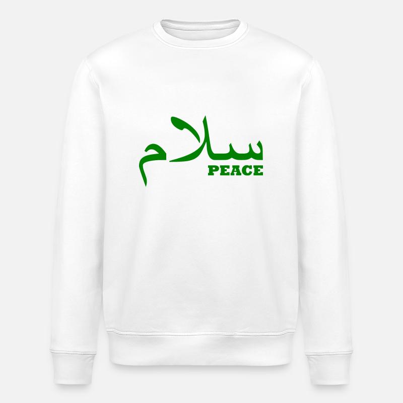 frieden - Stanley/Stella Unisex Bio-Sweatshirt ROLLER - Weiß
