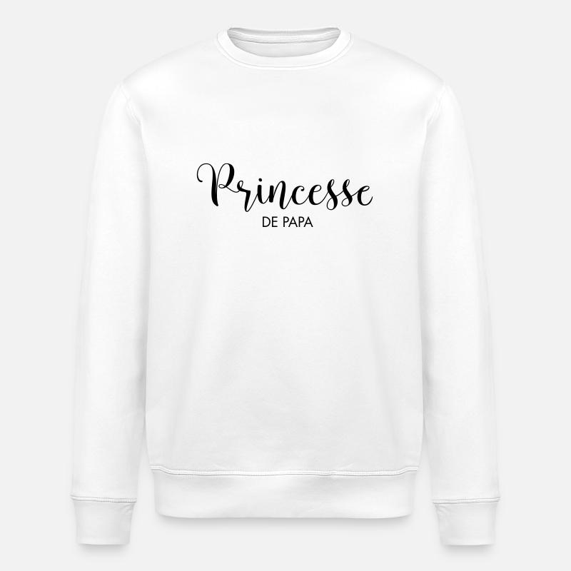 Princesse de PAPA - Sweat bio ROLLER Stanley/Stella Unisexe - blanc