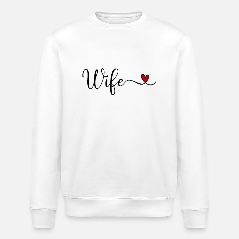 Ehefrau - Stanley/Stella Unisex Bio-Sweatshirt ROLLER - Weiß