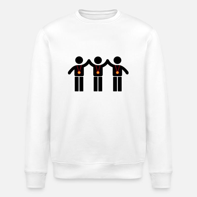 Gewinner Team - Stanley/Stella Unisex Bio-Sweatshirt ROLLER - Weiß