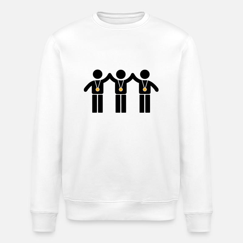 Gagnant - Sweat bio ROLLER Stanley/Stella Unisexe - blanc