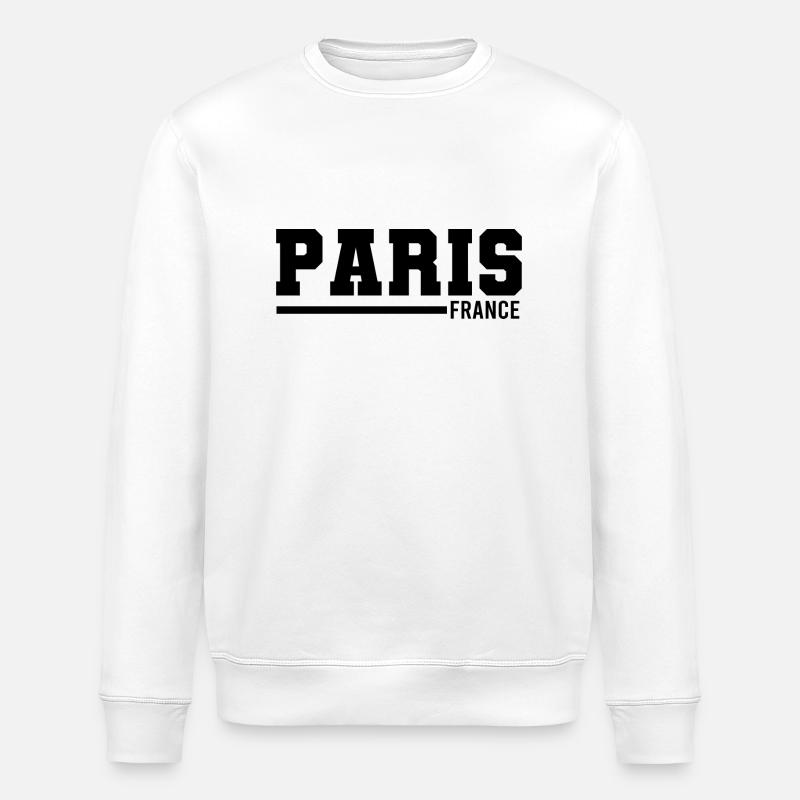 Paris | Frankreich - Stanley/Stella Unisex Bio-Sweatshirt ROLLER - Weiß