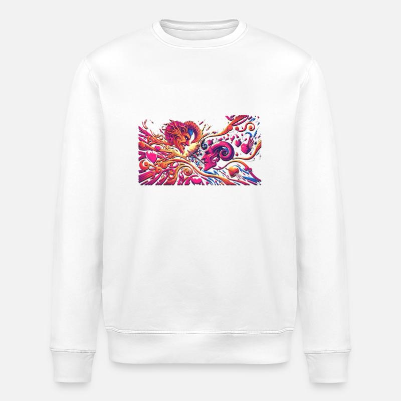 La Saint-Valentin - Sweat bio ROLLER Stanley/Stella Unisexe - blanc
