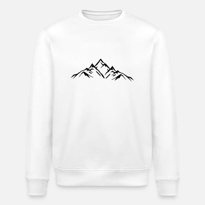 mountains - Stanley/Stella Unisex Bio-Sweatshirt ROLLER - Weiß