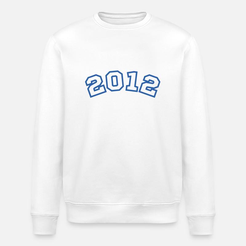 2012 Sport Blue - Stanley/Stella ROLLER Unisex Organic Sweatshirt - white