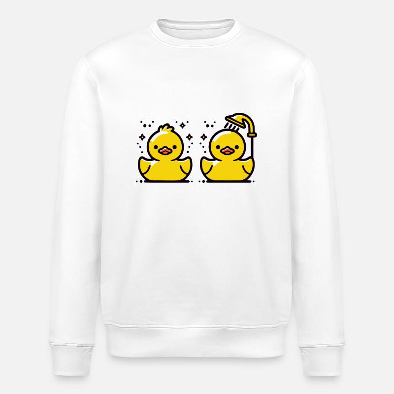 Rubber Ducks Rubber Ducks - Stanley/Stella ROLLER Unisex Organic Sweatshirt - white