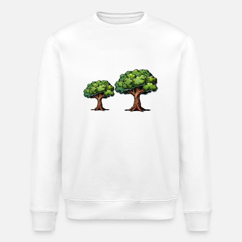 Trees Tree Nature - Stanley/Stella ROLLER Unisex Organic Sweatshirt - white
