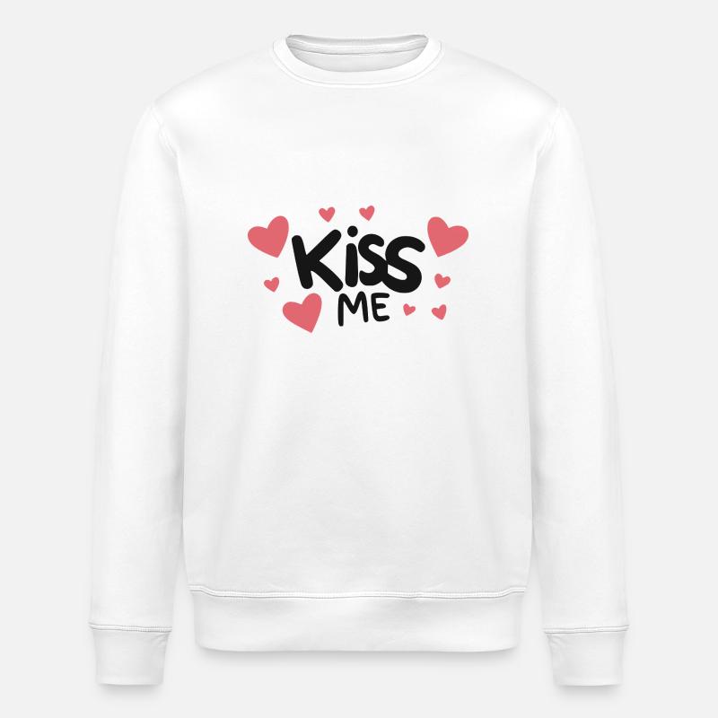 Küss mich - Stanley/Stella Unisex Bio-Sweatshirt ROLLER - Weiß