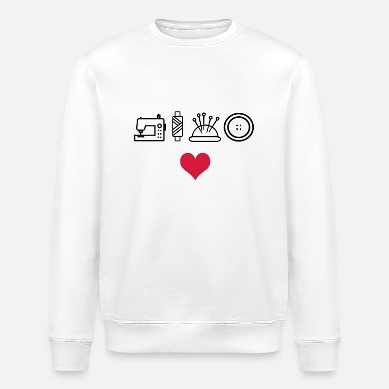 Coudre - Sweat bio ROLLER Stanley/Stella Unisexe - blanc