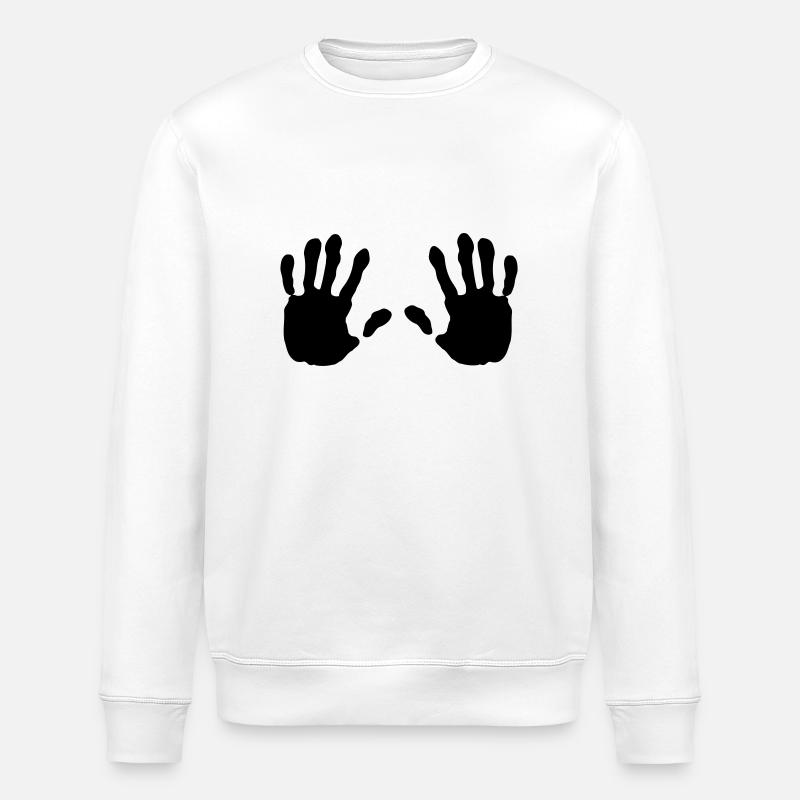 haende, Hand - Stanley/Stella Unisex Bio-Sweatshirt ROLLER - Weiß
