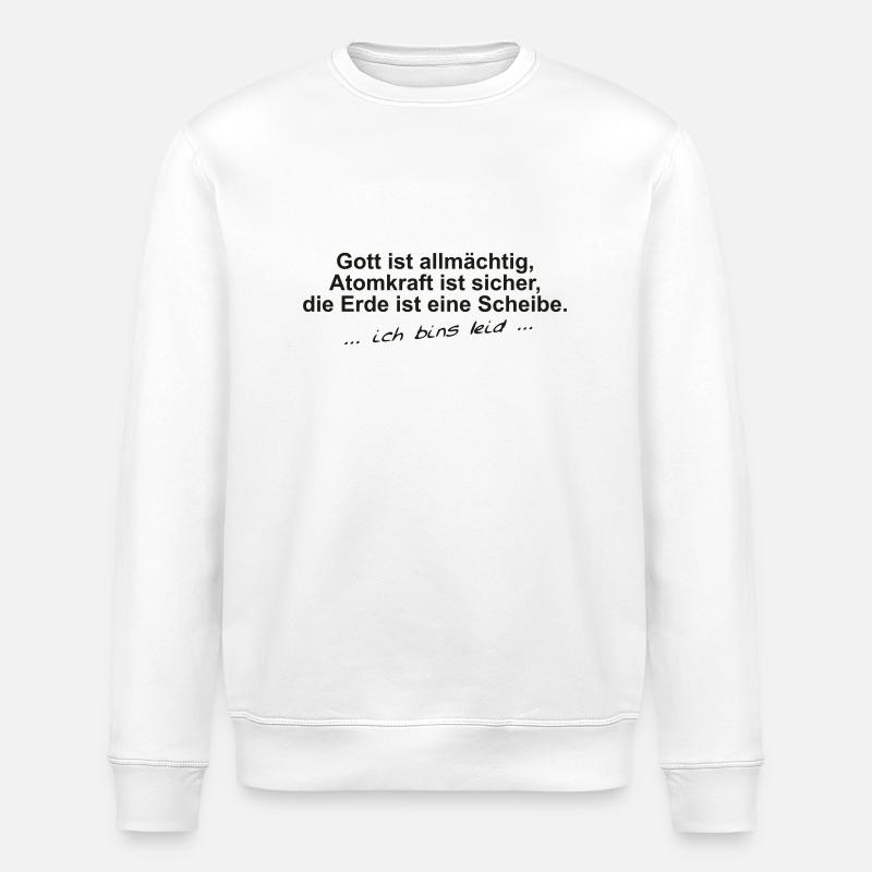 gottistallmaechtig - Stanley/Stella ROLLER Unisex Organic Sweatshirt - white