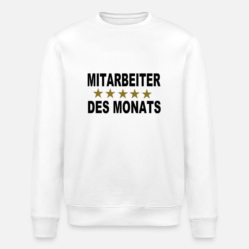 Employé du mois - Sweat bio ROLLER Stanley/Stella Unisexe - blanc