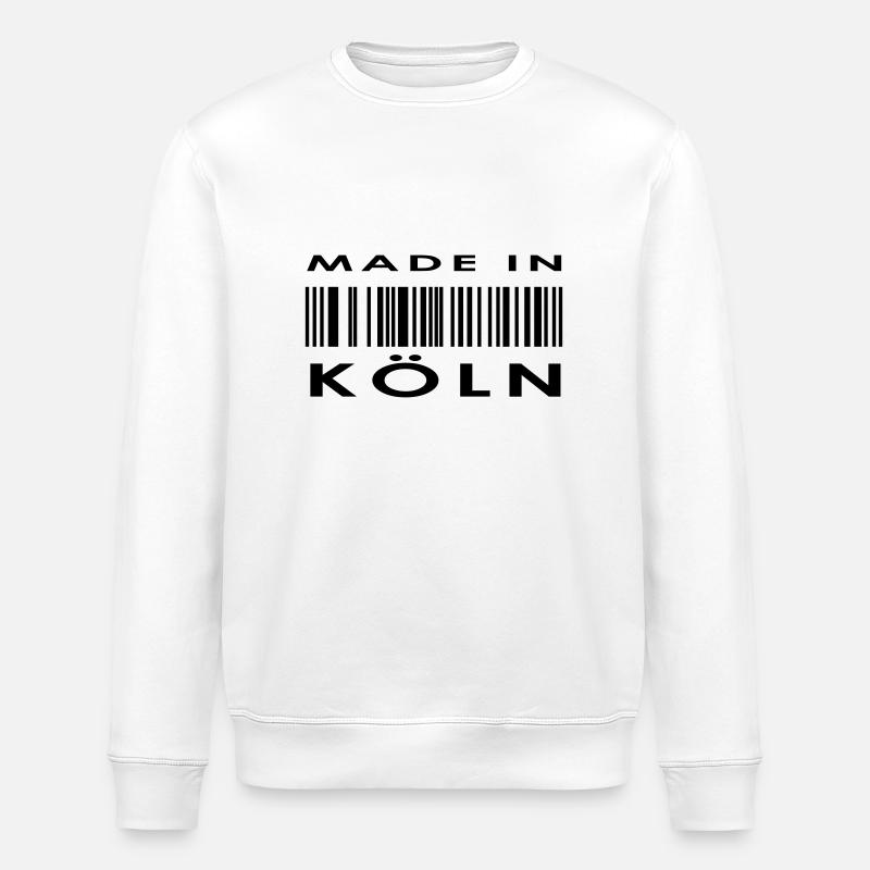 Cologne, Köln - Stanley/Stella ROLLER Unisex Organic Sweatshirt - white