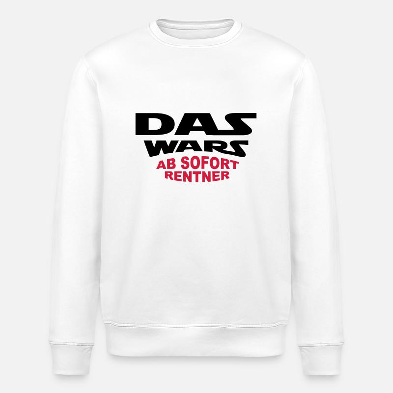Das Wars - Rentner - Stanley/Stella Unisex Bio-Sweatshirt ROLLER - Weiß