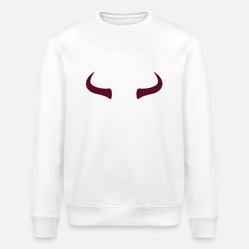 Bull Horns - red - Stanley/Stella Unisex Bio-Sweatshirt ROLLER - Weiß