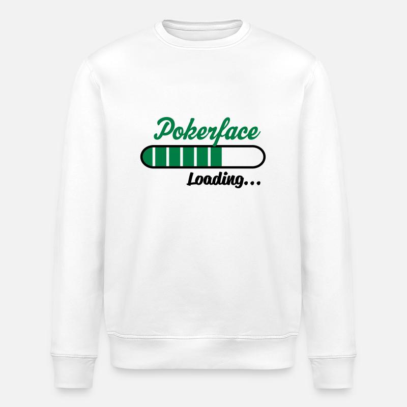 Pokerface Loading... - Stanley/Stella Unisex Bio-Sweatshirt ROLLER - Weiß