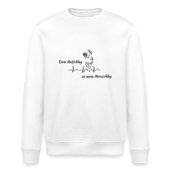 Dein Hufschlag - Stanley/Stella Unisex Bio-Sweatshirt ROLLER - Weiß - Vorne - Nik (191cm)