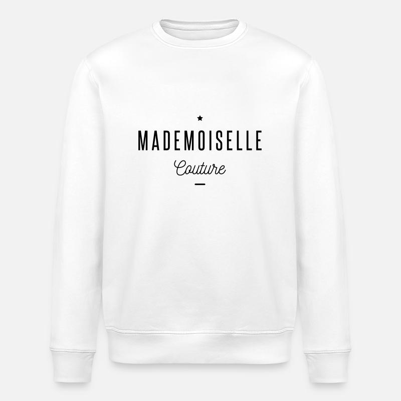 mademoiselle couture - Sweat bio ROLLER Stanley/Stella Unisexe - blanc