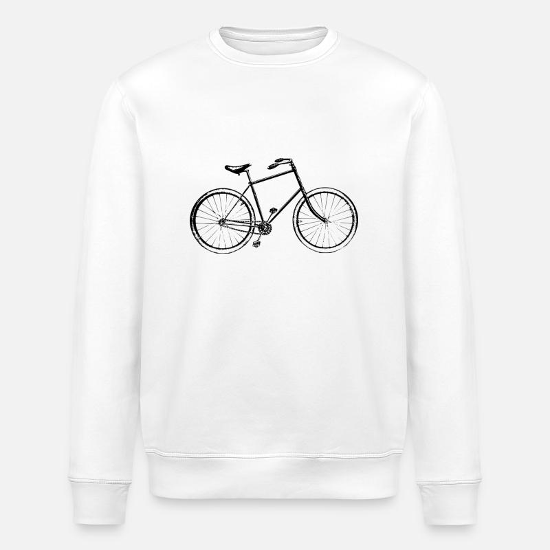 bicycle - Stanley/Stella ROLLER Unisex Organic Sweatshirt - white