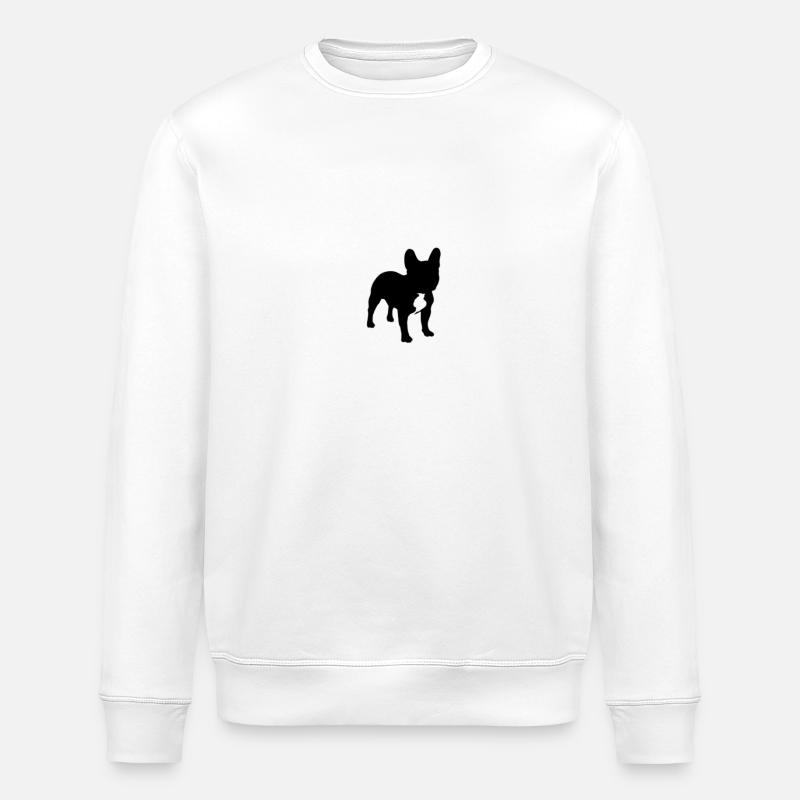 Bulldog-Lover - Stanley/Stella Unisex Bio-Sweatshirt ROLLER - Weiß