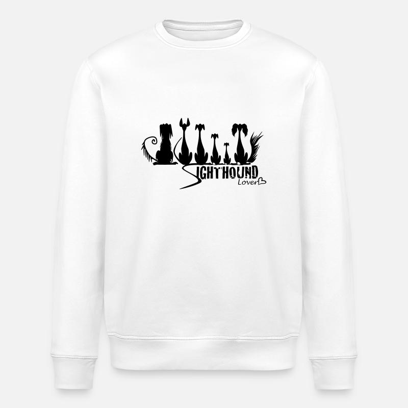 sighthound_lover - Stanley/Stella ROLLER Unisex Organic Sweatshirt - white