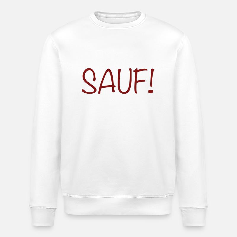 Sauf! - Stanley/Stella Unisex Bio-Sweatshirt ROLLER - Weiß