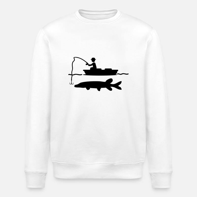 fishing_design_00 - Sweat bio ROLLER Stanley/Stella Unisexe - blanc