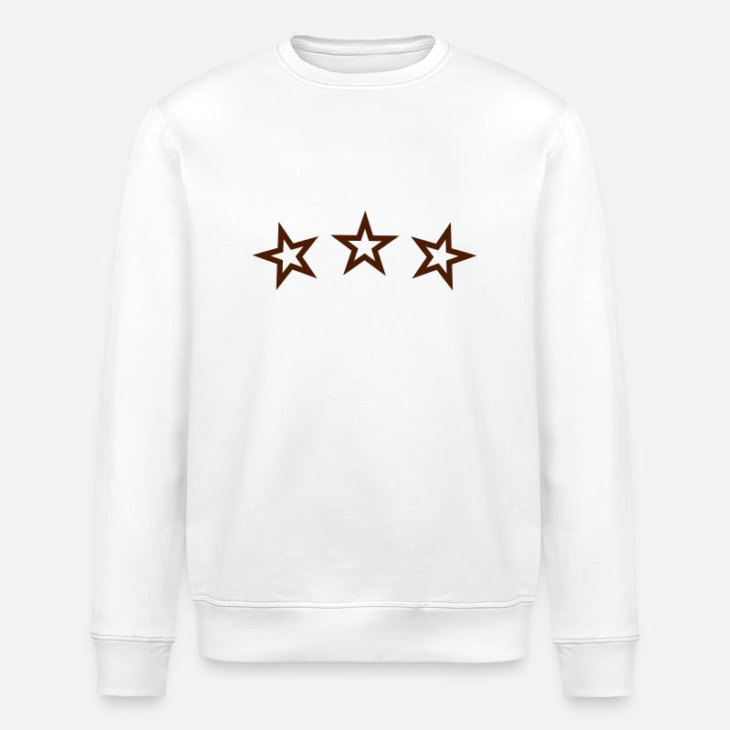 sterne stars sternchen - Stanley/Stella Unisex Bio-Sweatshirt ROLLER - Weiß