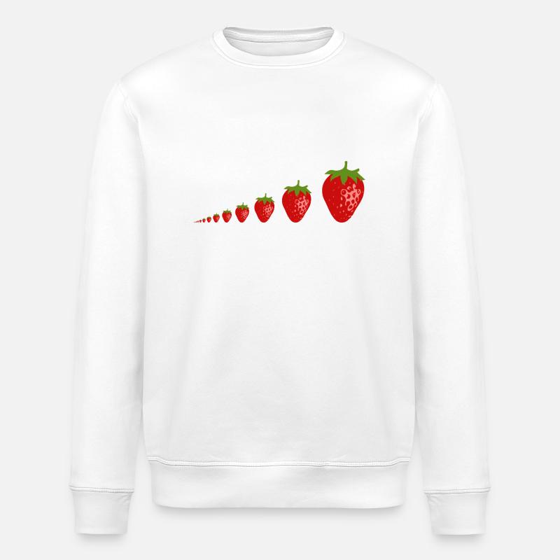 Erdbeeren - Stanley/Stella Unisex Bio-Sweatshirt ROLLER - Weiß