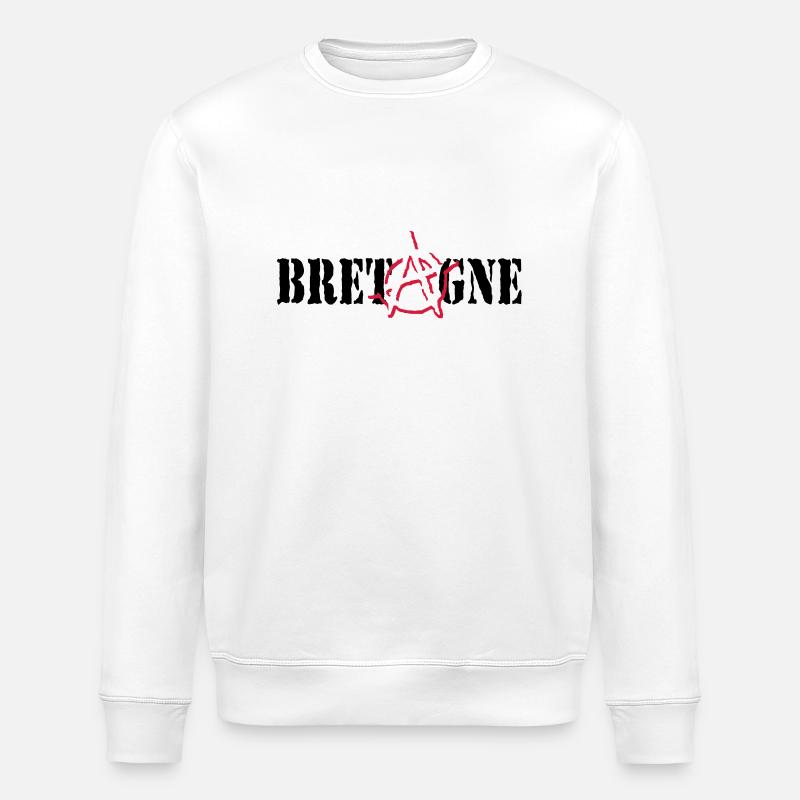 Anarchy Britain - Stanley/Stella ROLLER Unisex Organic Sweatshirt - white