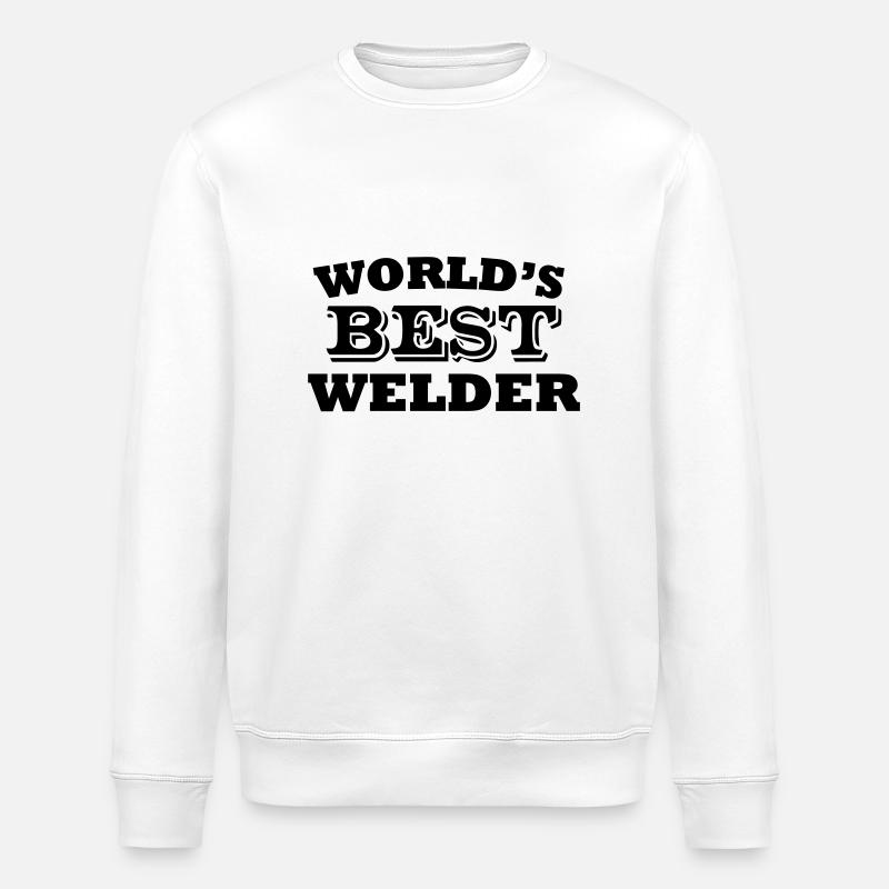World's Best Welder - Stanley/Stella ROLLER Unisex Organic Sweatshirt - white