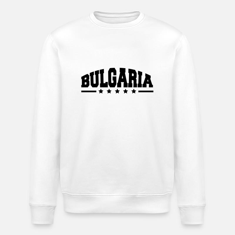 bulgaria_af1 - Stanley/Stella ROLLER Unisex Organic Sweatshirt - white