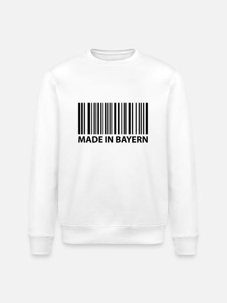 made in bayern - Stanley/Stella Unisex Bio-Sweatshirt ROLLER - Weiß