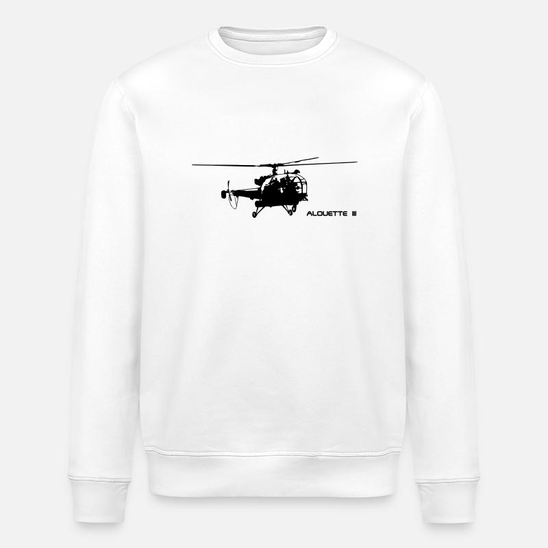 Alouette III - Stanley/Stella ROLLER Unisex Organic Sweatshirt - white
