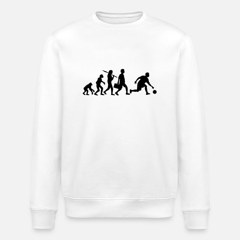 Evolution Of Bowling - Stanley/Stella Unisex Bio-Sweatshirt ROLLER - Weiß