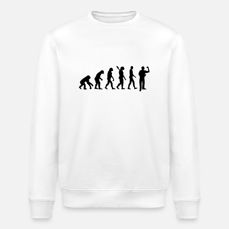 Evolution Darts - Stanley/Stella ROLLER Unisex Organic Sweatshirt - white