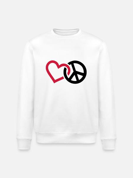 Peace - Sweat bio ROLLER Stanley/Stella Unisexe - blanc