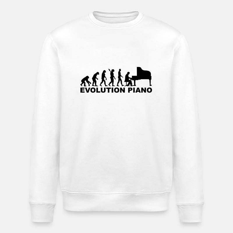 Klavier - Stanley/Stella Unisex Bio-Sweatshirt ROLLER - Weiß