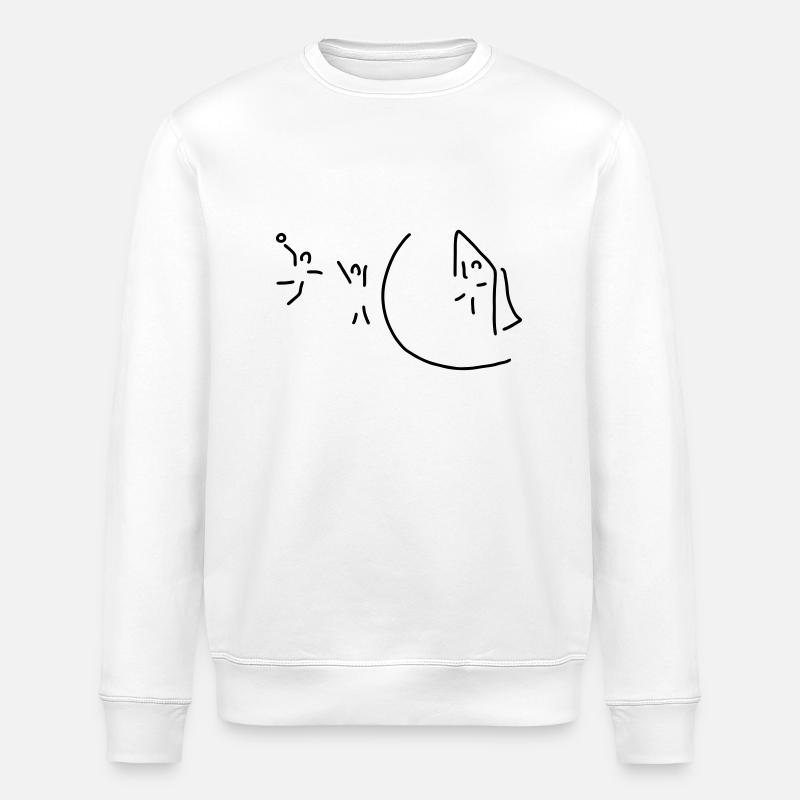 handballer vor tor - Stanley/Stella Unisex Bio-Sweatshirt ROLLER - Weiß