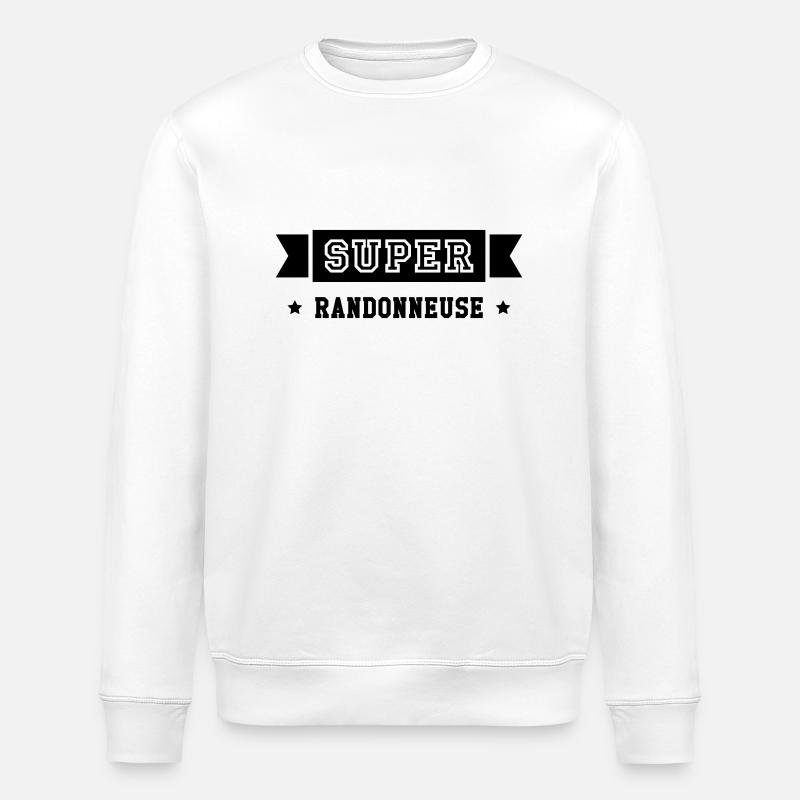 Randonnée / Randonneur / Randonneuse / Alpinisme - Sweat bio ROLLER Stanley/Stella Unisexe - blanc