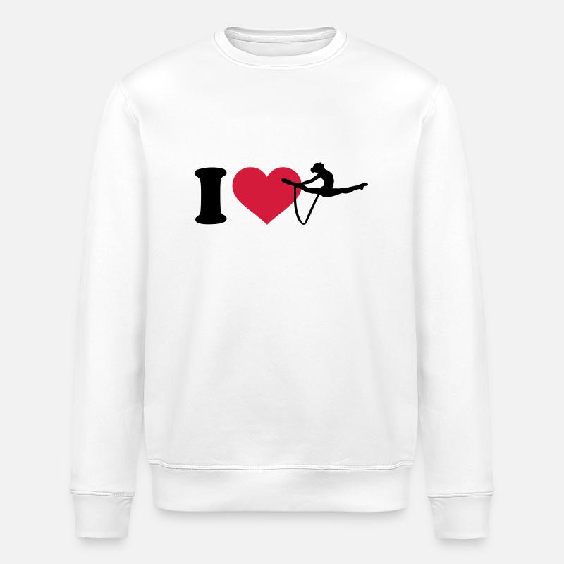 I love Gymnastique - Sweat bio ROLLER Stanley/Stella Unisexe - blanc